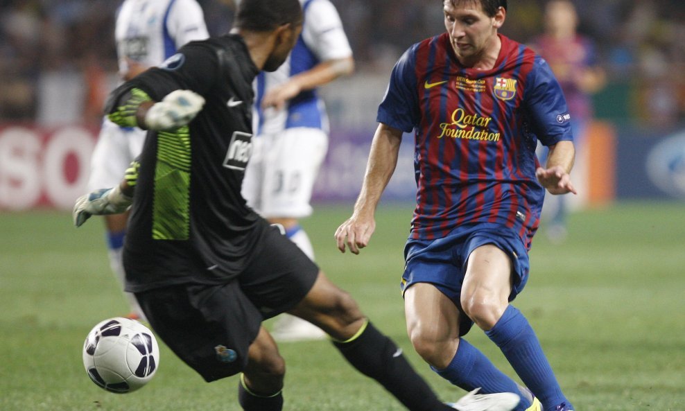 Lionel Messi FC Barcelona FC Porto Superkup