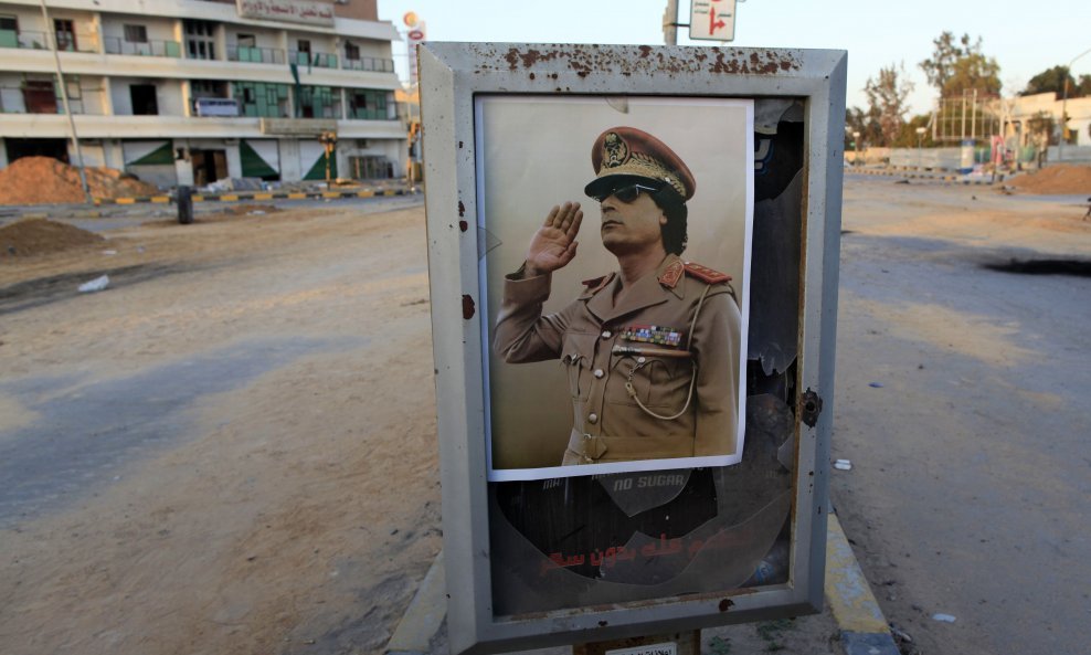 Moamer Gadafi plakat