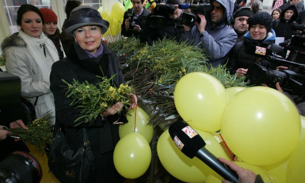 jadranka kosor mimoze cvijeće