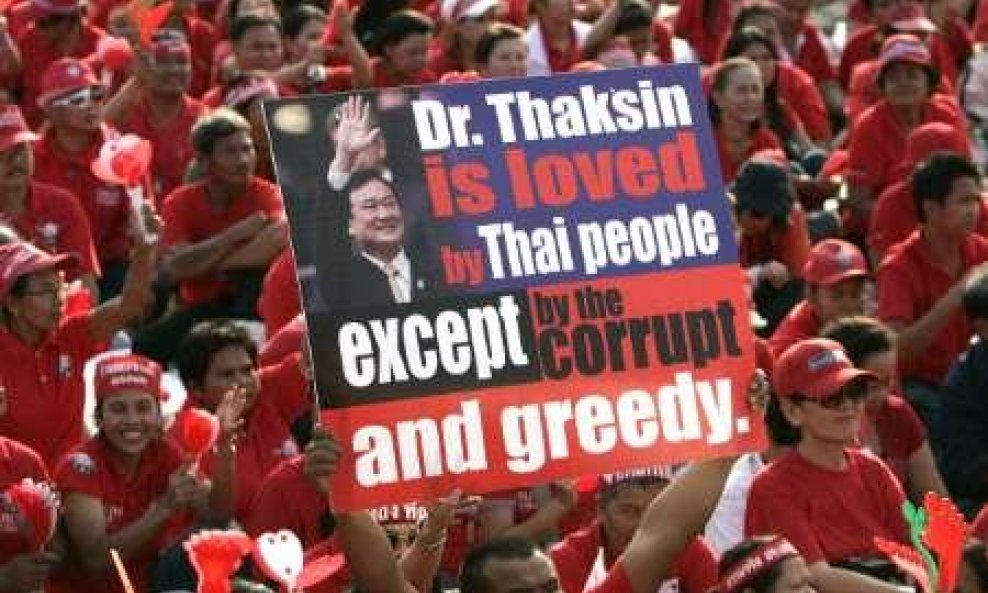 Pristaše bivšeg premijera Thaksina Shinawatre