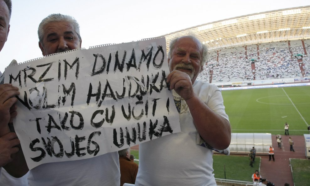 Hajduk-Dinamo, Kup, finale 2008-09, navijači