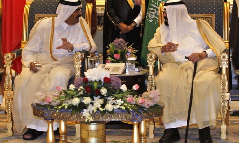 Kralj Bahreina Hamad bin Isa al-Khalifa i saudijski kralj Abdullah