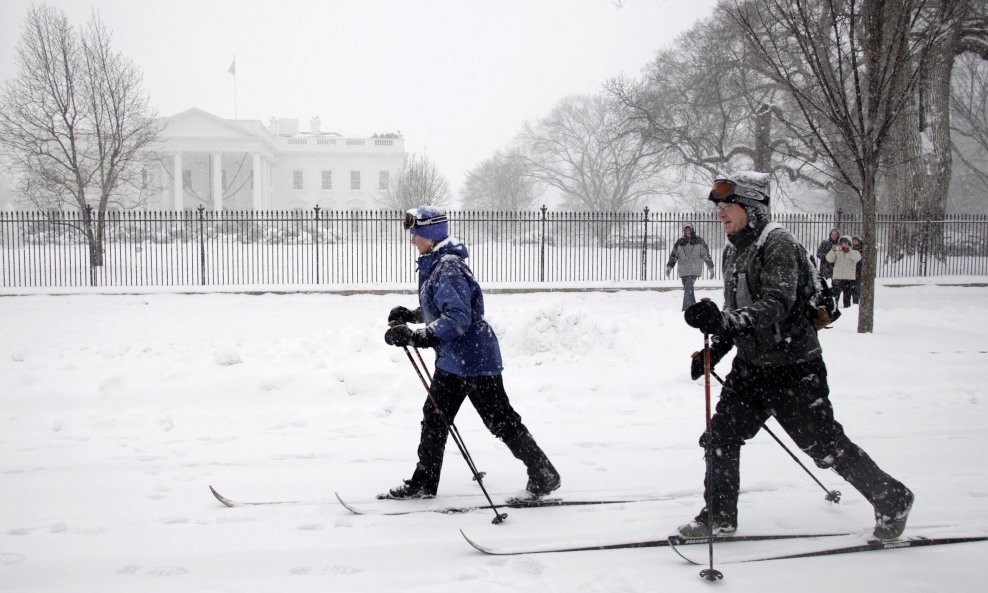 Bijela kuća Washington snijeg
