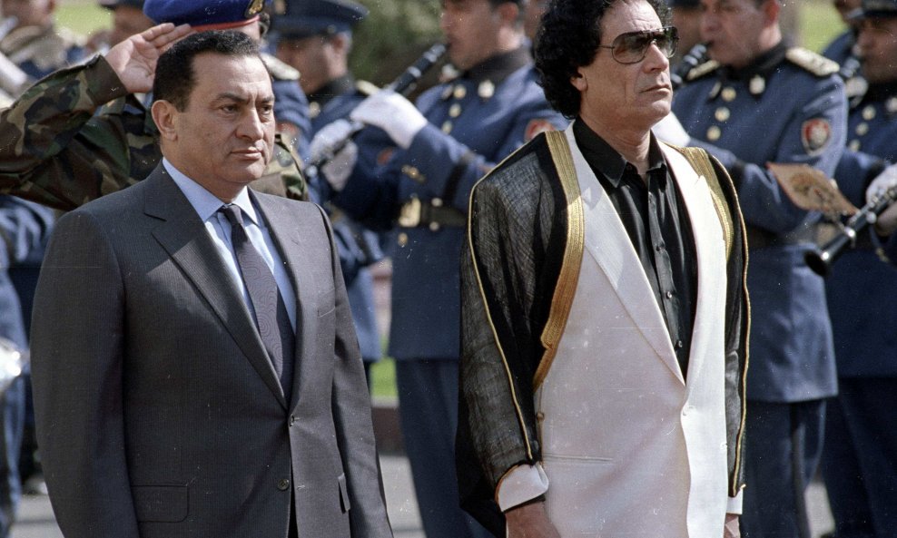 Hosni Mubarak i Moamer Gadafi
