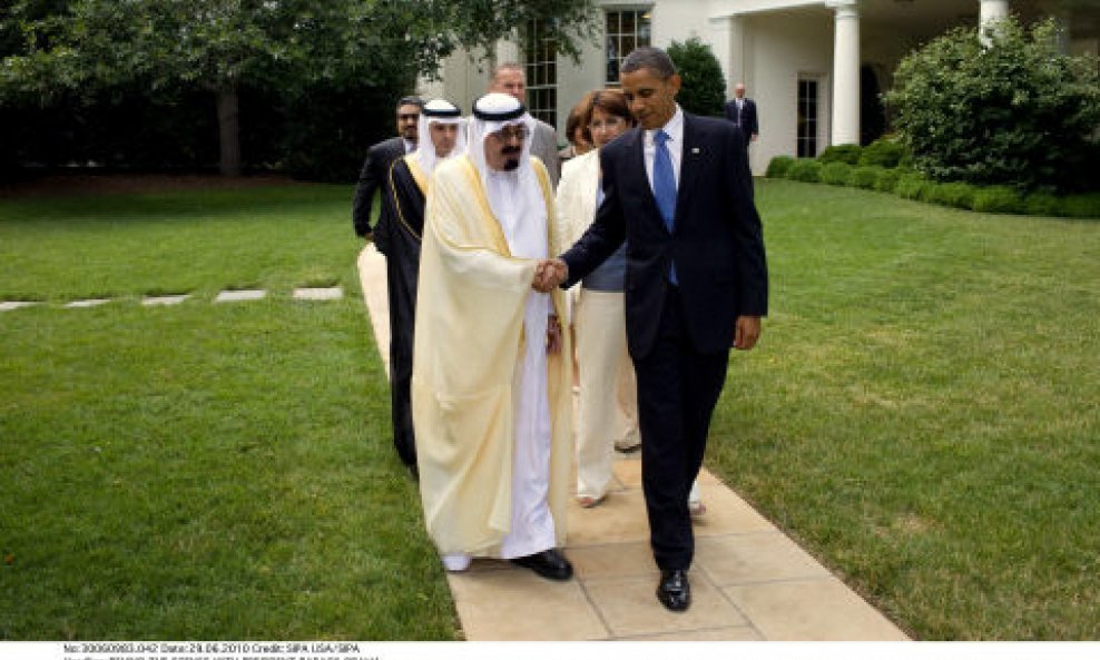 Barack Obama i saudijski kralj Abdullah