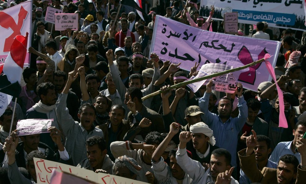 Jemen, dan gnjeva, prosvjed
