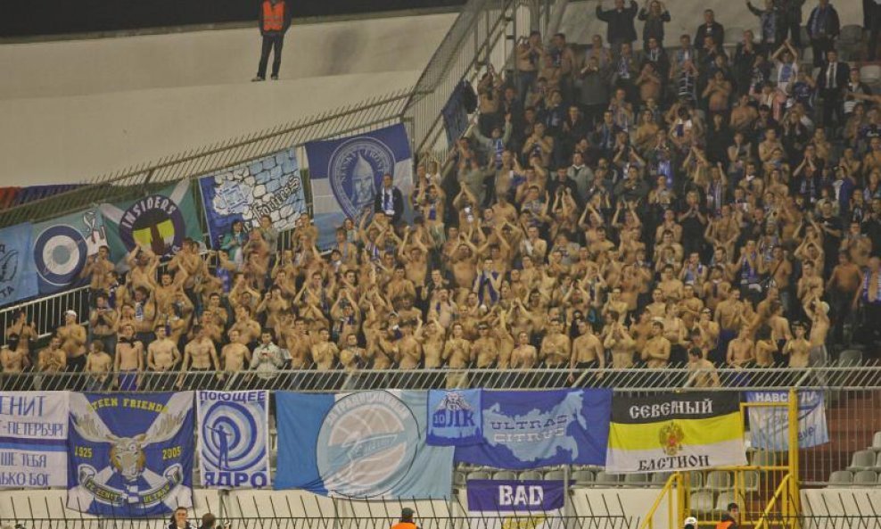 Navijači ruske momčadi (Hajduk - Zenit)