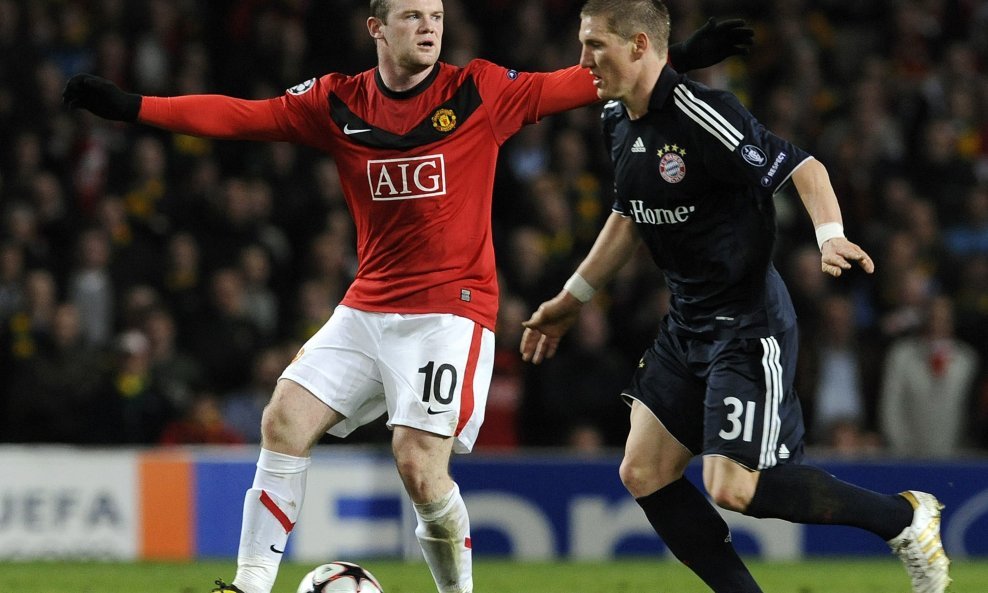 Manchester United - Bayern, Wayne Rooney i Bastian Schweinsteiger