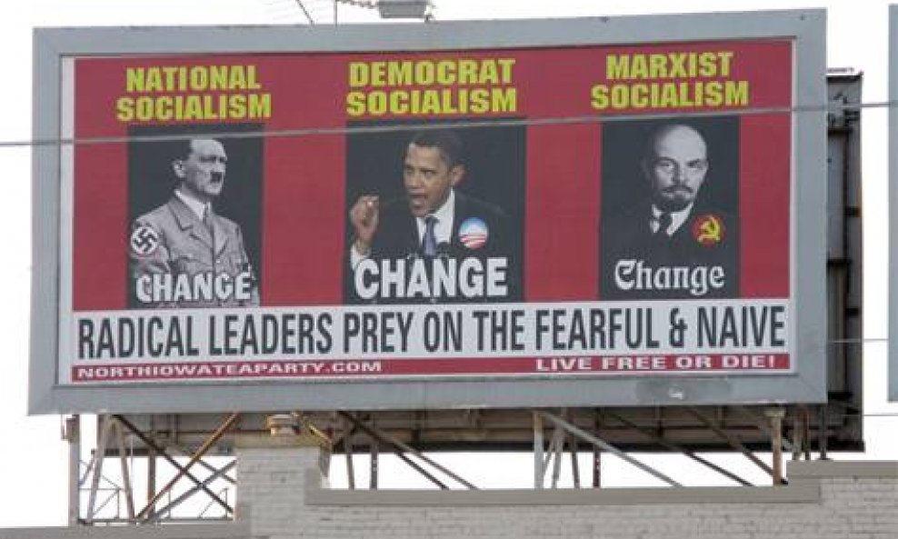 billboard obama hitler