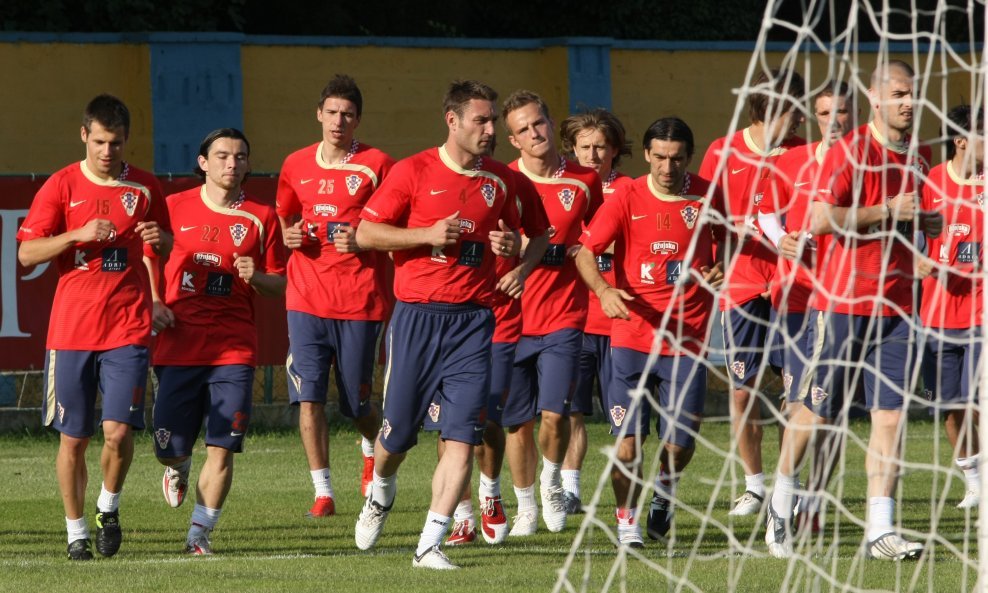 Hrvatska nogometna reprezentacija, trening