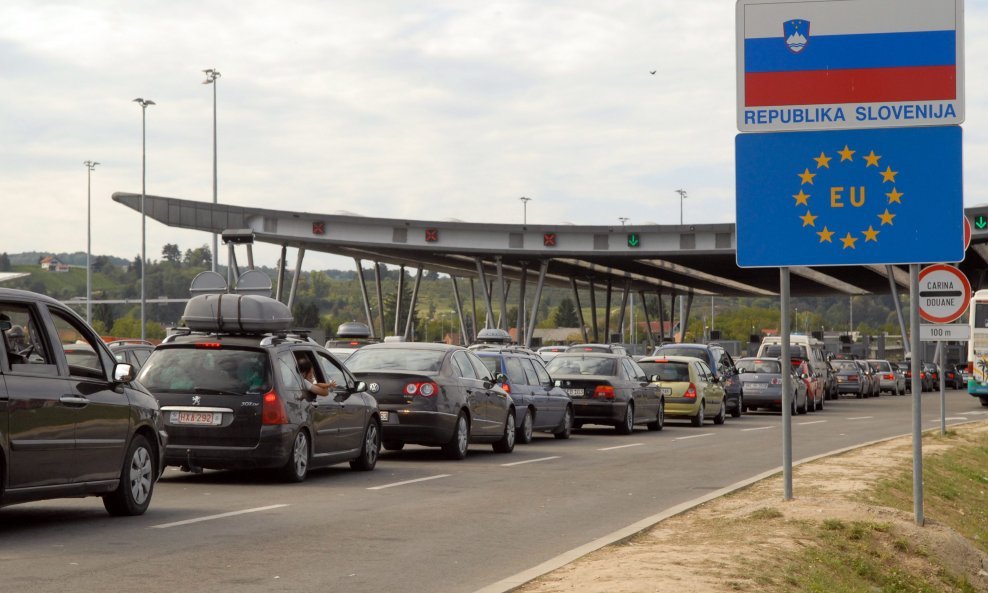 Na graničnom prijelazu Obrežje je schengenska granica EU