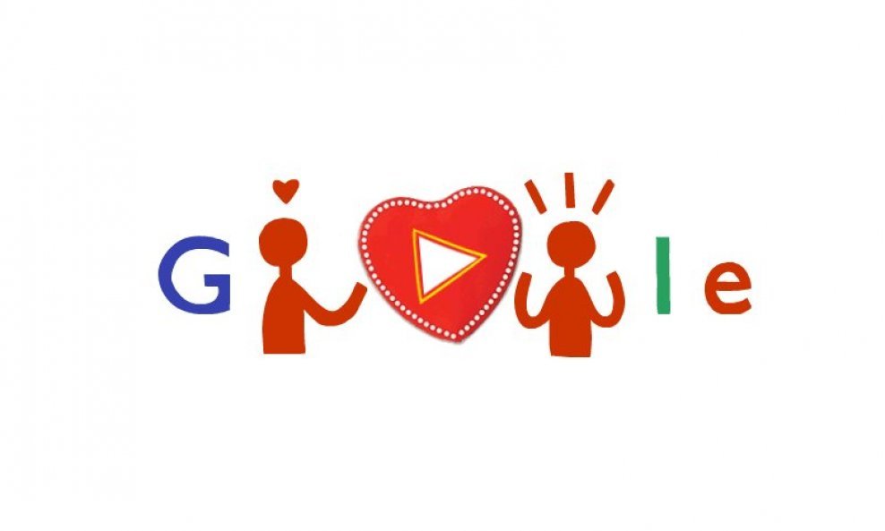Google Doodle Valentinovo