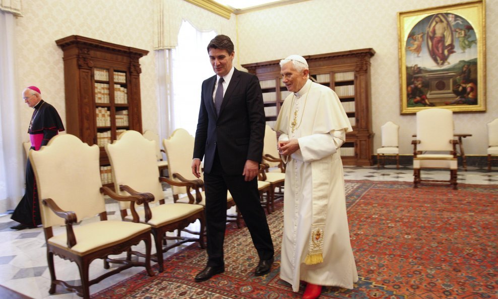Zoran Milanović i papa Benedikt XVI