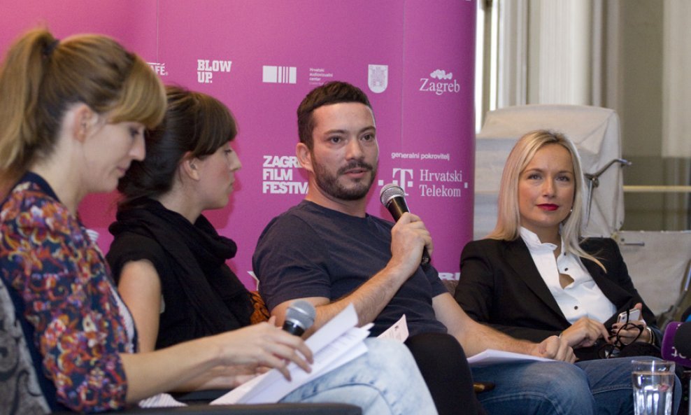 Ivana Sansević, Selma Mehadžić, Hrvoje Laurenta i Maja Weber - Zagreb Film Festival pressica 2012