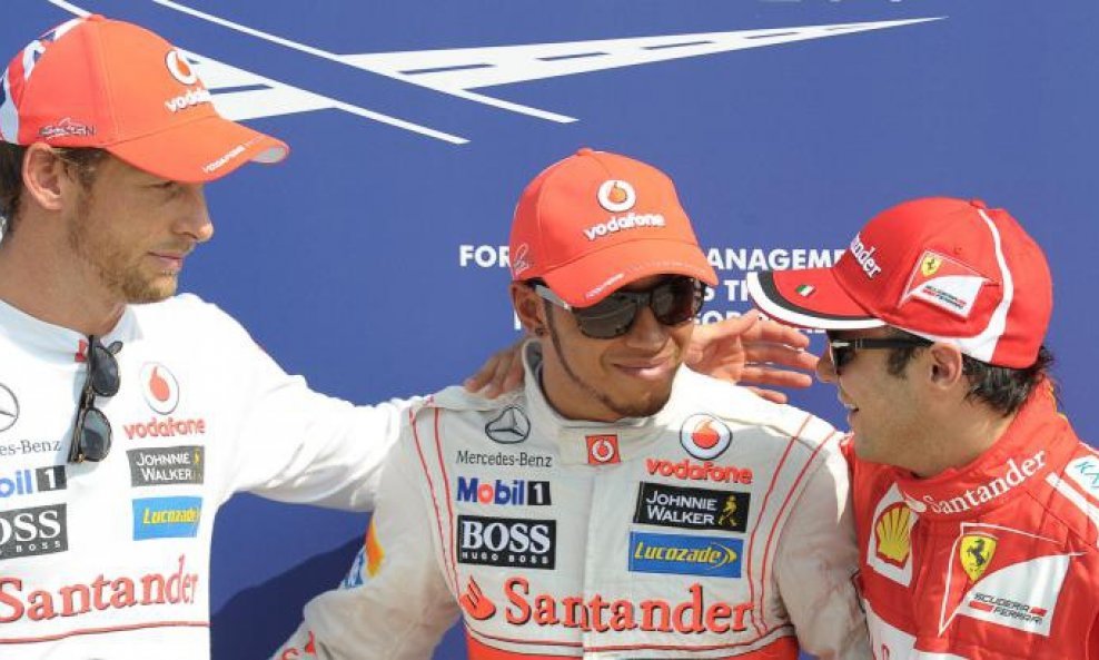 Jenson Button British Lewis Hamilton 2012 Felipe Massa
