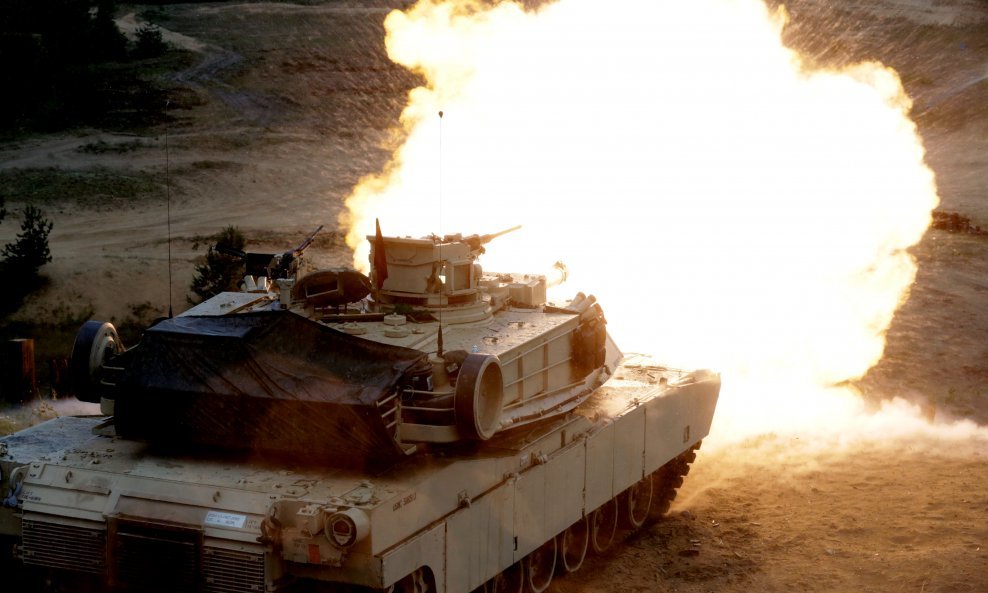 Američki tenk M1 Abrams na vježbi 'Saber Strike' u Latviji
