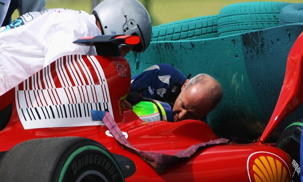 Felipe Massa - nakon nesreće, u bolidu