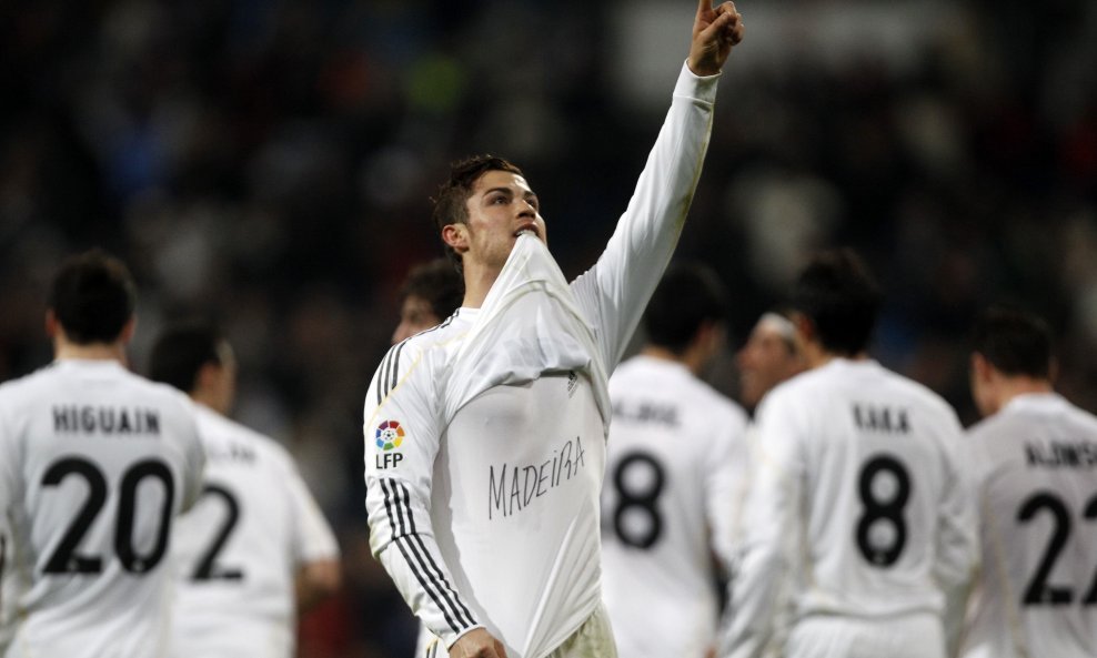 Cristiano Ronaldo s natpisom Madeira