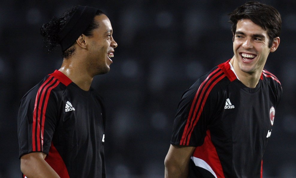 Ronaldinho i Kaka, trening Milana, 4. ožujka 2009.