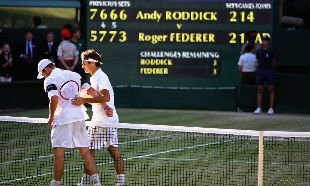 Andy Roddick Roger Federer Wimbledon