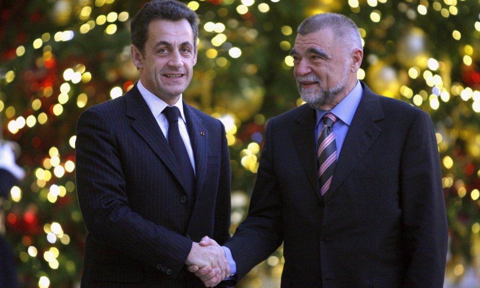 Nicolas Sarkozy i Stjepan Mesić