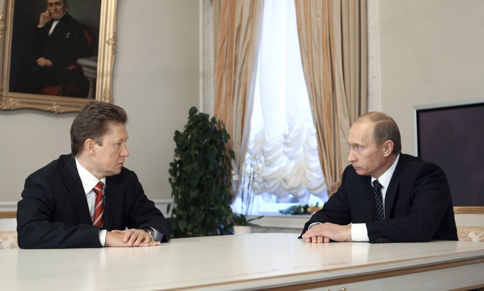 Aleksej Miler i Vladimir Putin