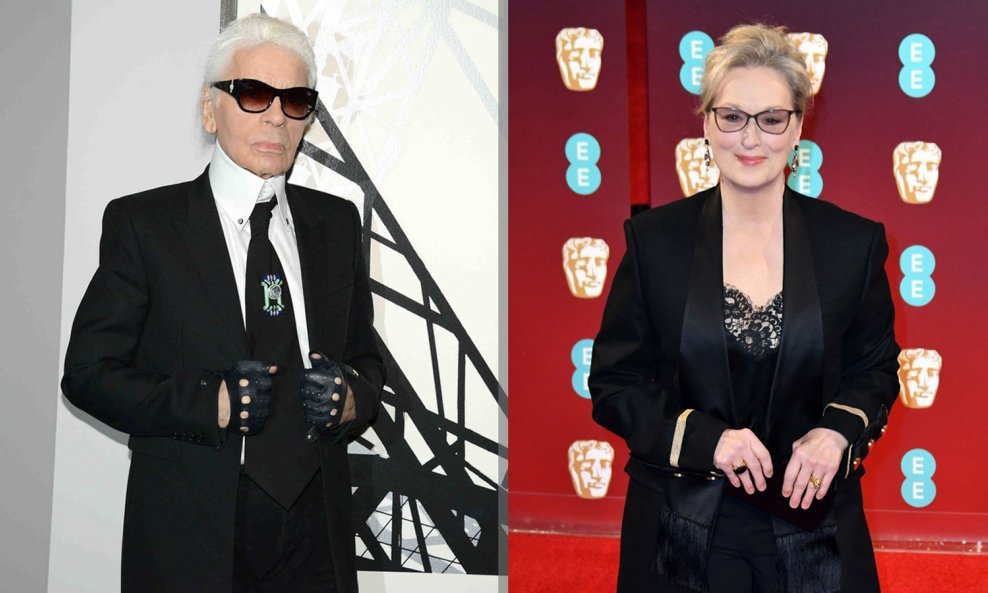 Karl Lagerfeld i Meryl Streep