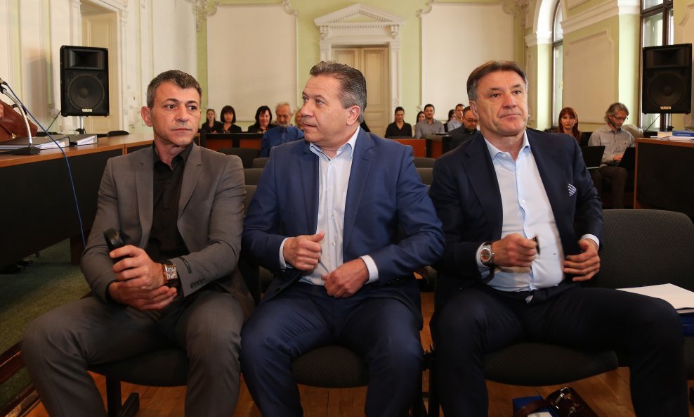 Optuženici Milan Pernar, Damir Vrbanović i Zdravko Mamić