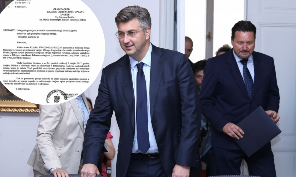 Mišljenje Ministarstva uprave/Andrej Plenković i Lovro Kuščević