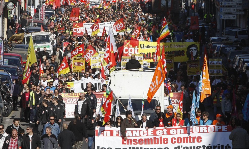 Europski prosvjedi protiv štednje, Marseille1