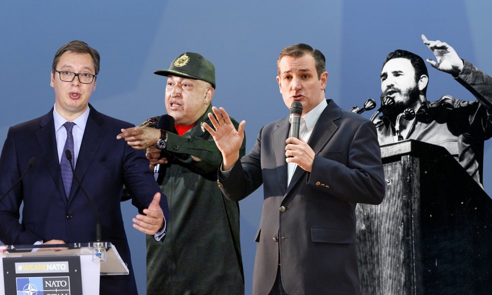 Aleksandar Vučić, Hugo Chavez, Ted Cruz i Fidel Castro poznati su po dugačkim govorima