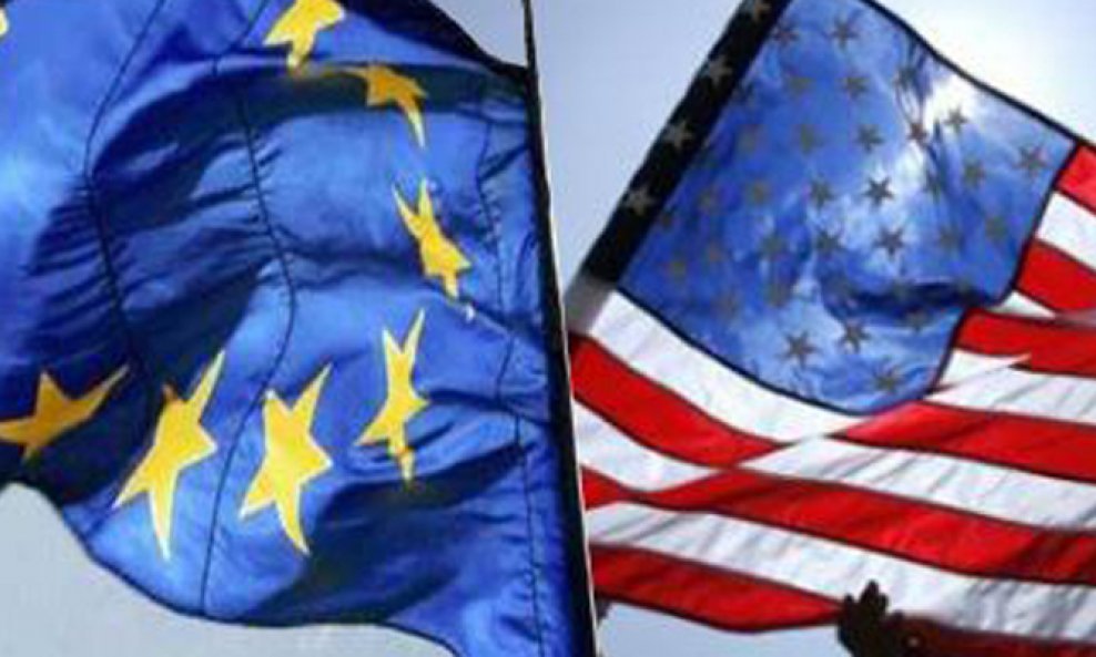 europa SAD amerika zastava