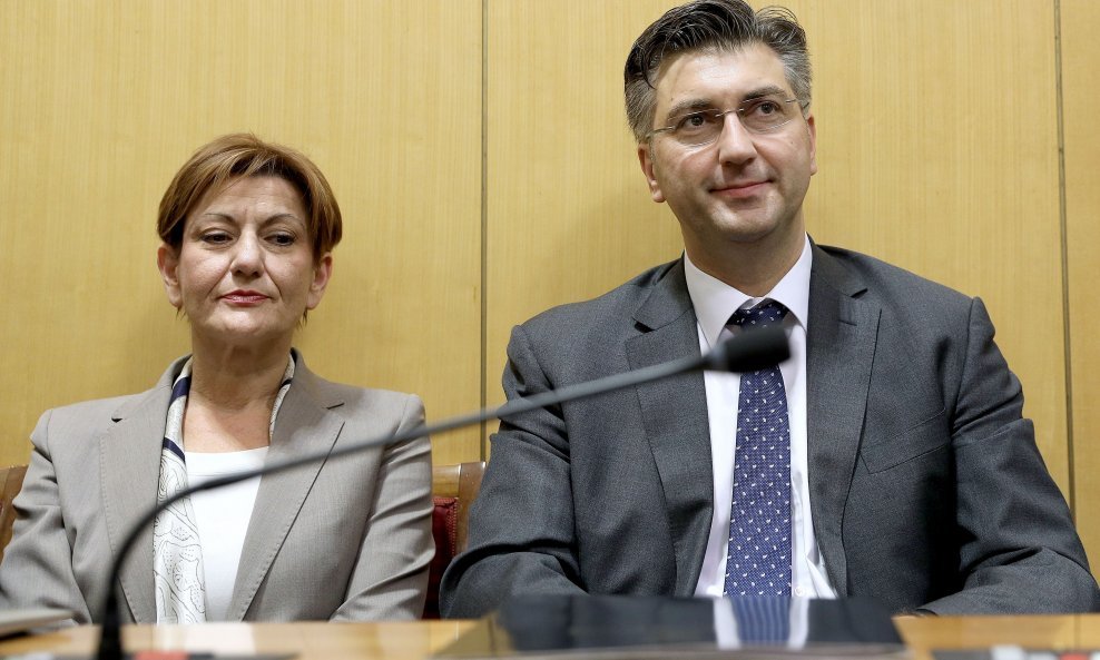 Andrej Plenković i Martina Dalić