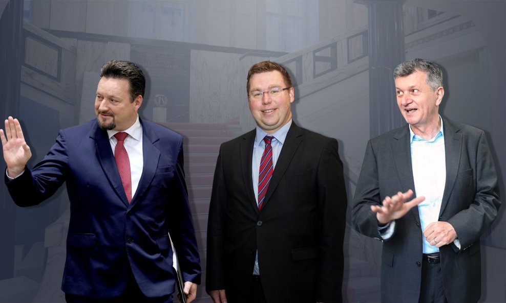 Ministri Lovro Kuščević, Marko Pavić i Milan Kujundžić