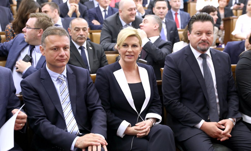 Gordan Jandroković, Kolinda Grabar Kitarović i Lovro Kušćević