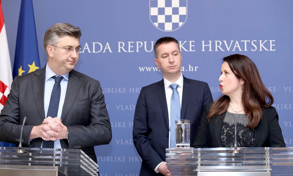 Andrej Plenković, Fabris Peruško i Irena Weber