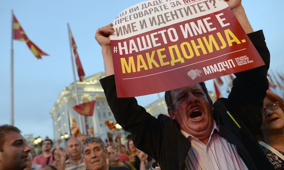Prosvjed u Makedoniji