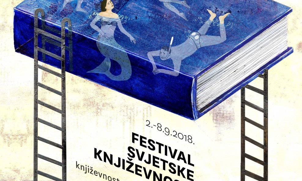 Dio vizuala ovogodišnjeg Festivala svjetske književnosti, plakat Ivana Stanišića
