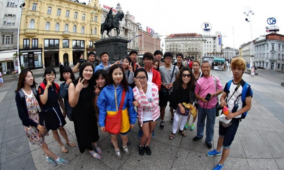 Korejski turisti u Zagreb