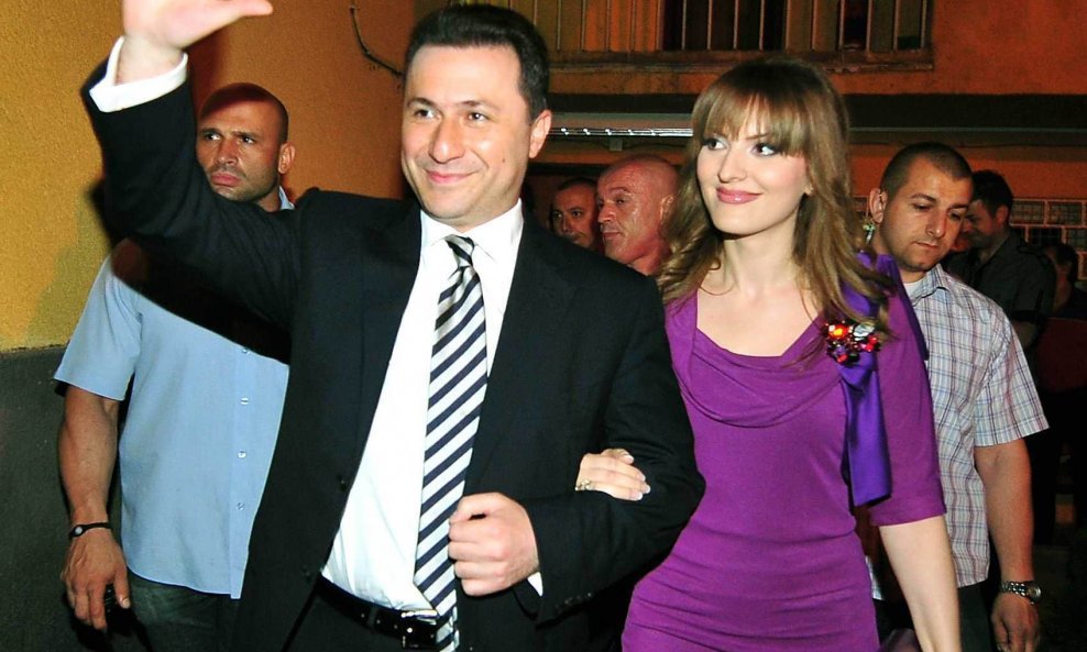 Nikola Gruevski sa suprugom Borkicom