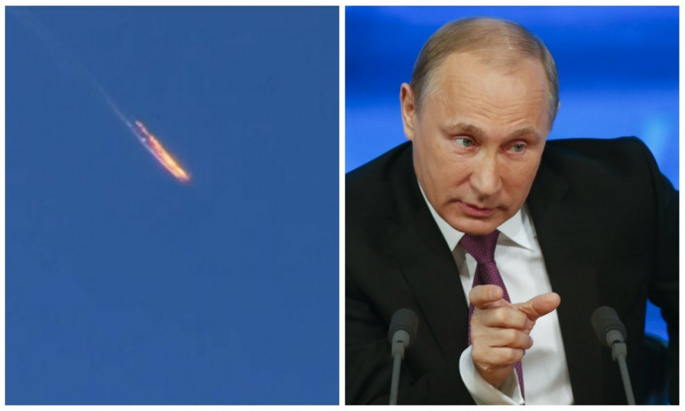 Srušeni ruski zrakoplov i Vladimir Putin