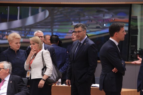 Andrej Plenković na sastanku Europskog vijeća