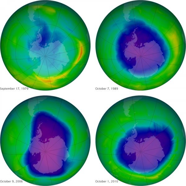 Nakon potpisivanja Montrealskog protokola ozonske rupe smanjuju se iz godine u godinu