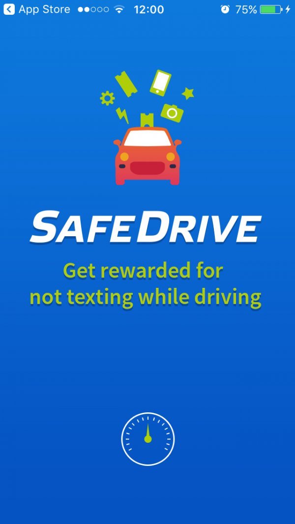 Safe Drive aplikacija Screenshot