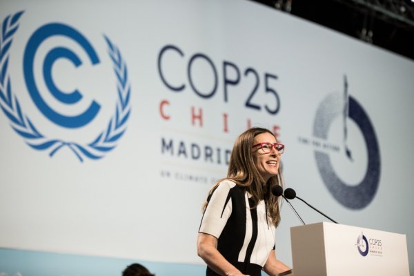 Carolina Schmidt Zaldivar, ministrica okoliša Čilea, na konferenciji KOP25. Čile je trebao biti domaćin konferencije, ali je zbog nemira u toj zemlji ona prebačena u Madrid