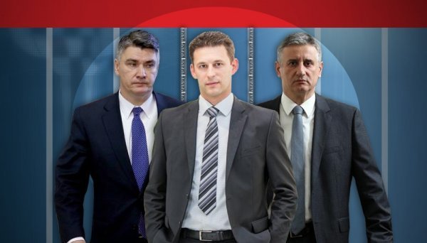 Zoran Milanović, Božo Petrov i Tomislav Karamarko  Pixsell/Tportal