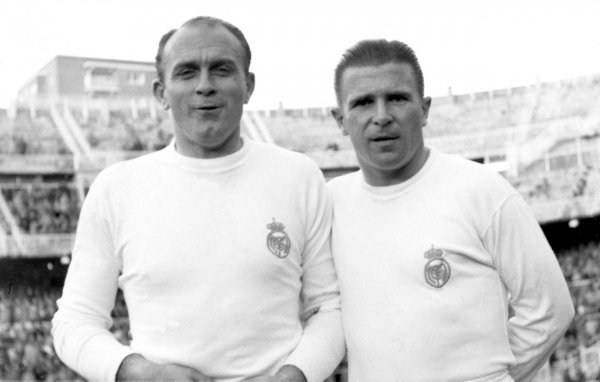 Alfredo Di Stefano i Ferenc Puskas snimljeni 60-ih godina kada su igrali za Real Madrid