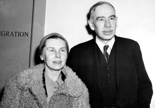 John Maynard Keynes sa suprugom Lidijom Lopokovom, s kojom je bio u sretnom braku