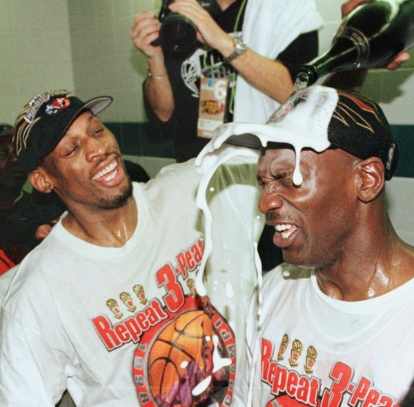 Dennis Rodman i Michael Jordan