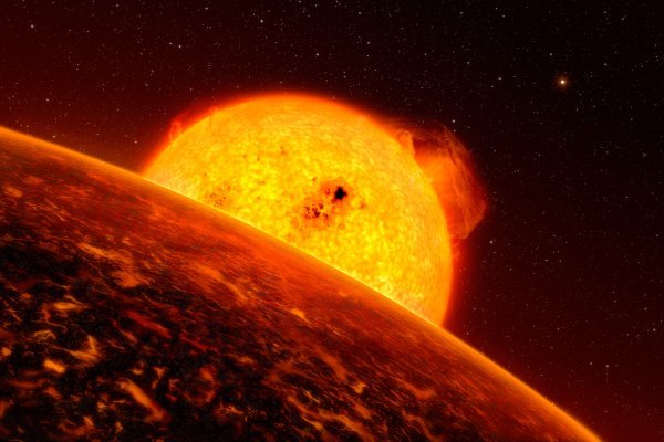 Egzoplanet CoRoT-7b ima masu pet puta veću od Zemljine i oko svoje zvijezde orbitira brzinom većom od 750.000 km na sat